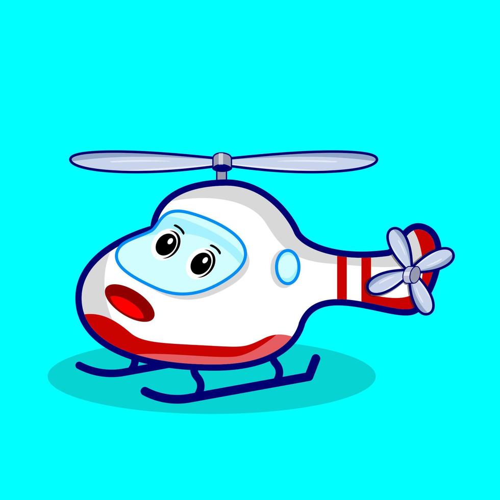 helicopter vector illustration