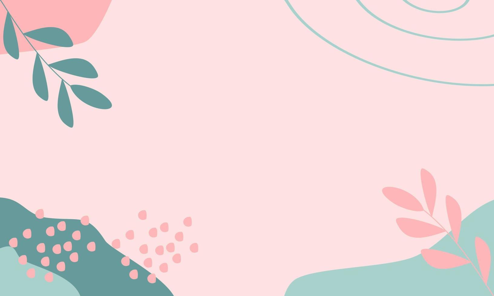Organic shapes art backgrounds on pastel color. Trendy modern organic shapes with copy space text suitable for banner, poster, promotion, advertisement, flyer, or template. vector