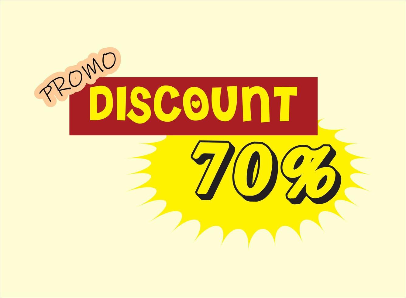 Promo Discount Brochure vector