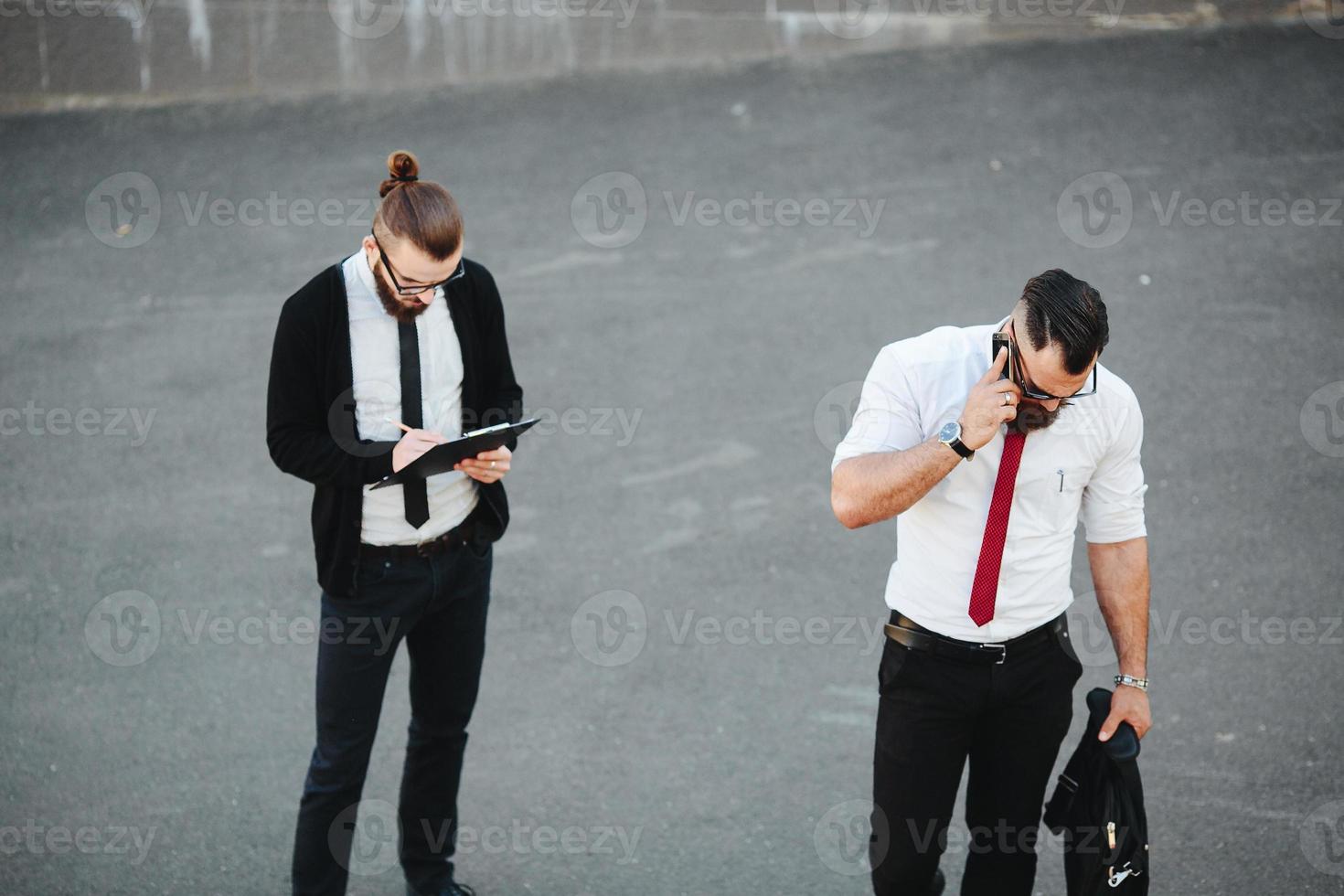 Two businessman at work photo
