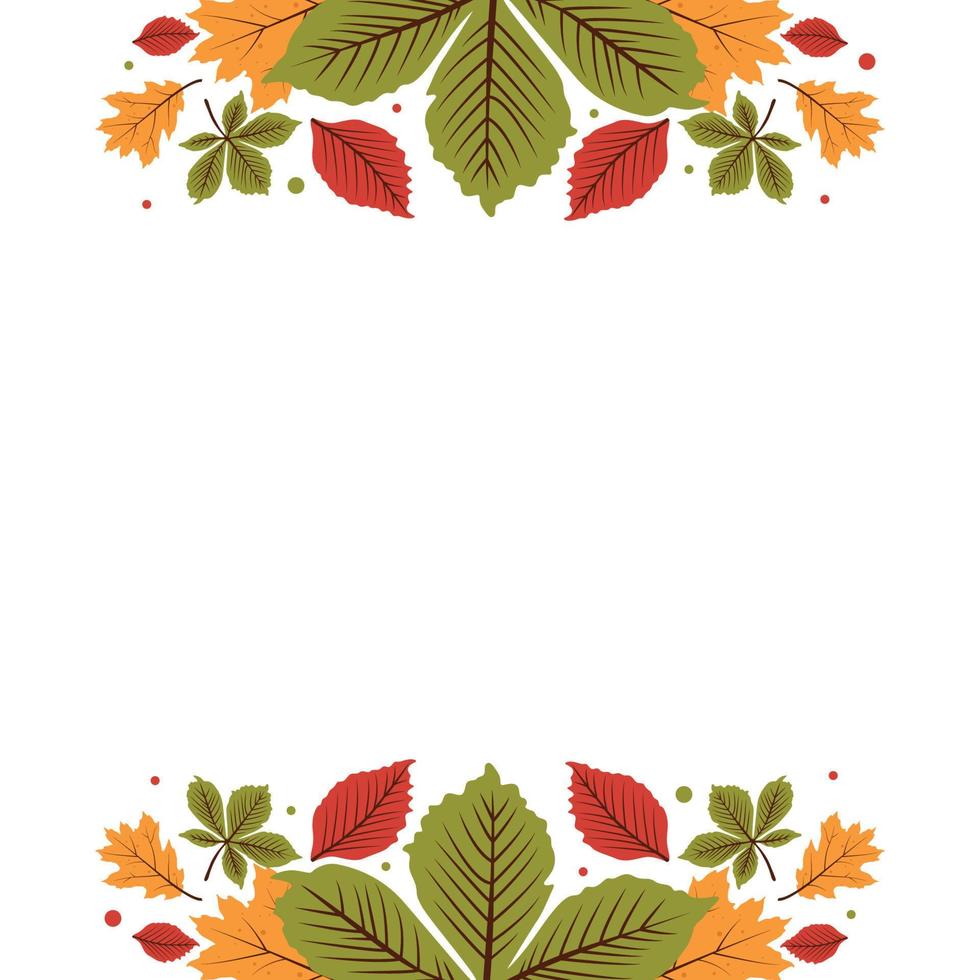 Autumn Pattern Template vector