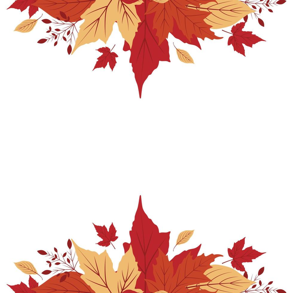 plantilla de patrón de otoño vector