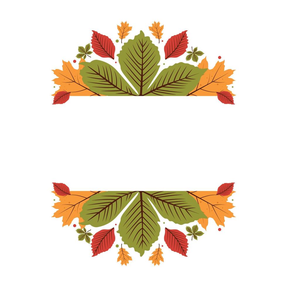 Autumn Pattern Template vector