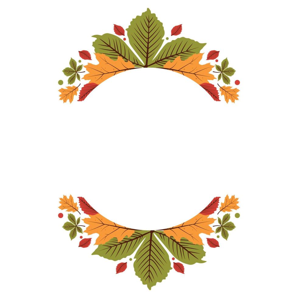 Autumn Pattern Template vector