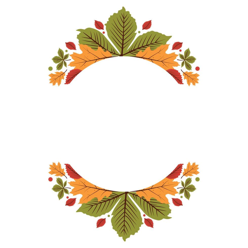 Autumn Pattern Template vector