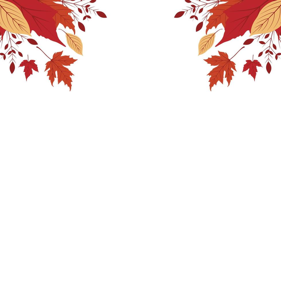 Autumn Pattern Template vector