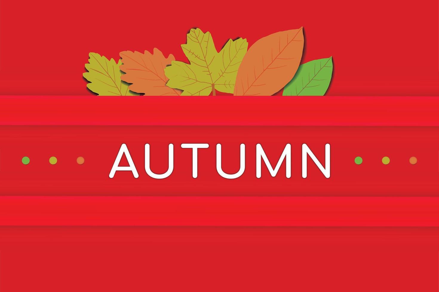 Fall background banner design vector