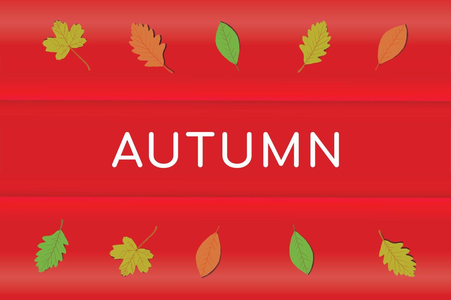 Autumn leaves background graphic vector
