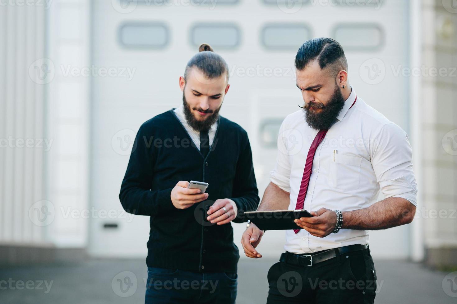 Two businessman at work photo