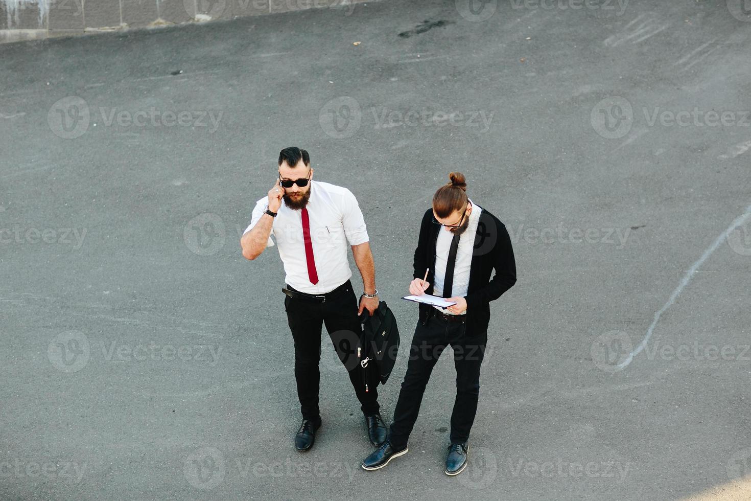 Two businessman at work photo