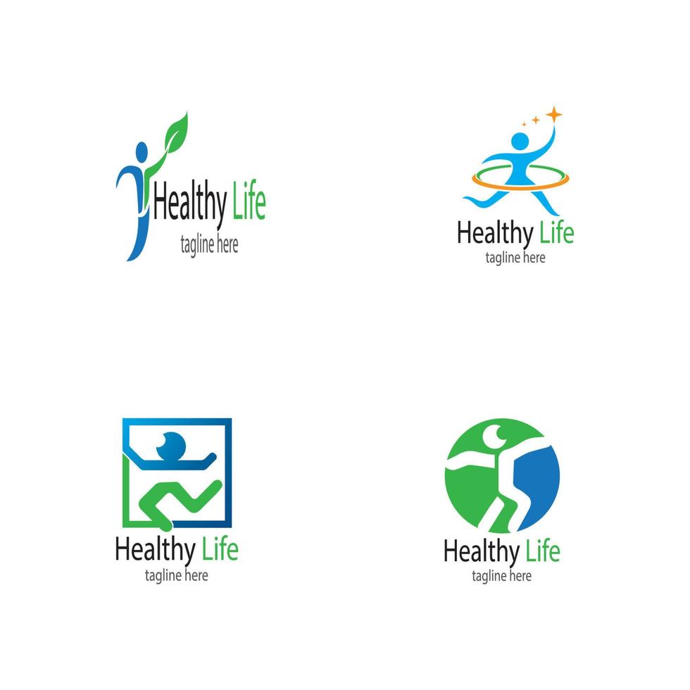 Human character logo sign illustration vector design