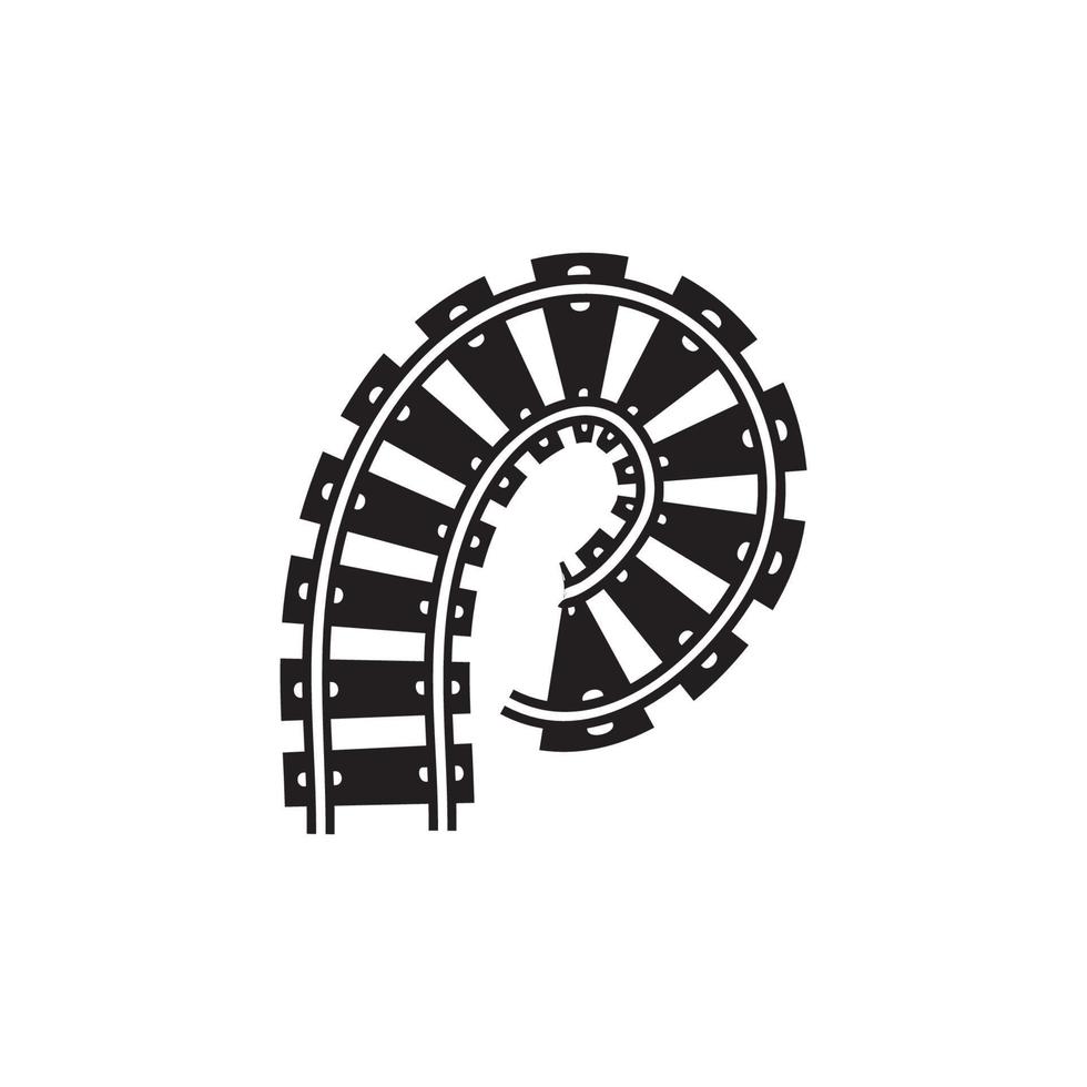 railway vector icon design template illustration