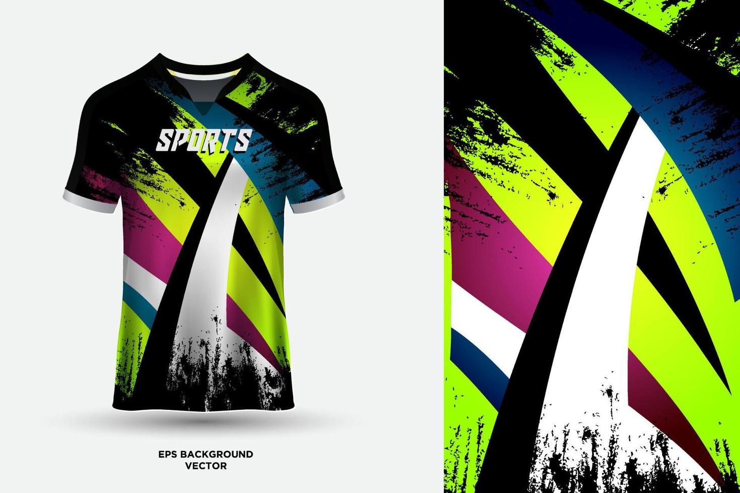 diseño de camiseta de camiseta futurista adecuado para deportes, carreras, fútbol, juegos y vectores de deportes electrónicos