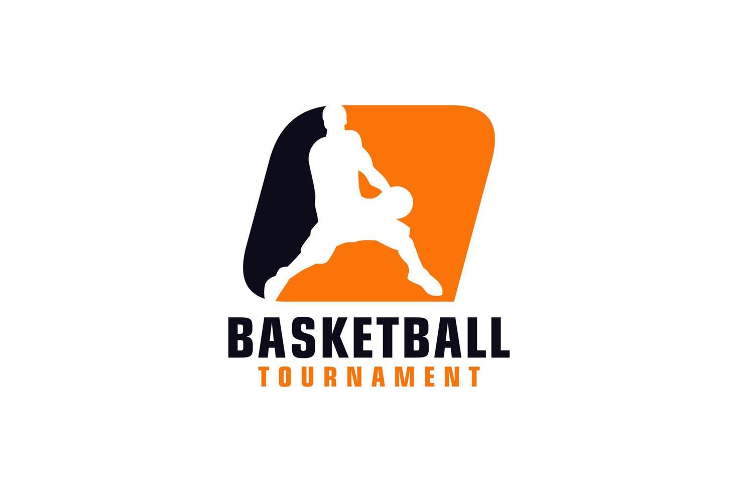 Letter Q with Basketball Logo Design. Vector Design Template Elements for Sport Team or Corporate Identity.