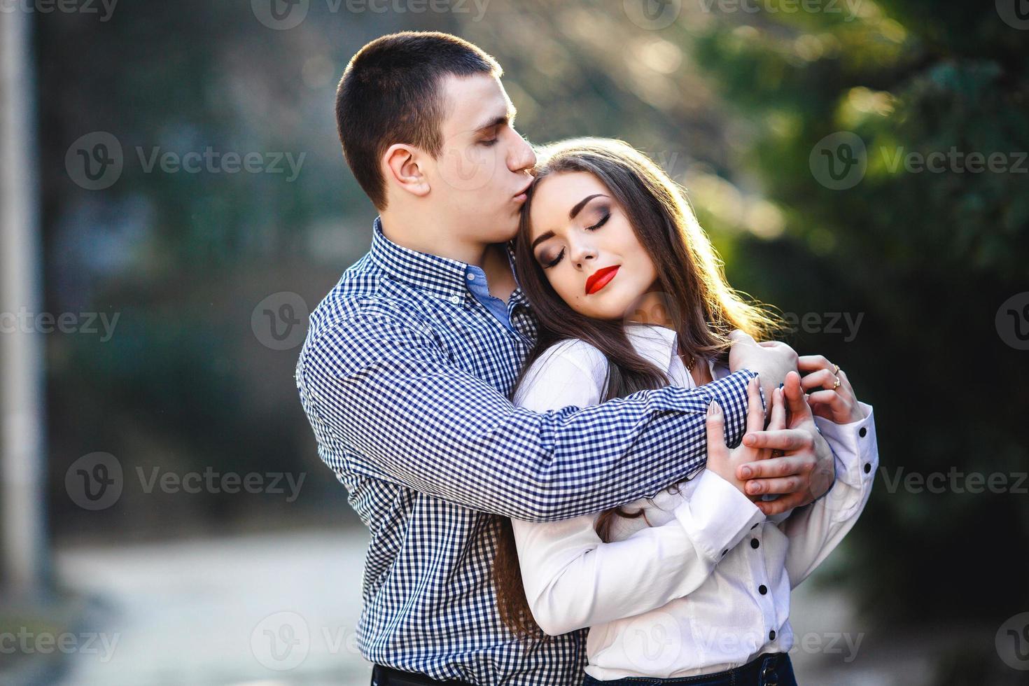 beautiful young couple photo