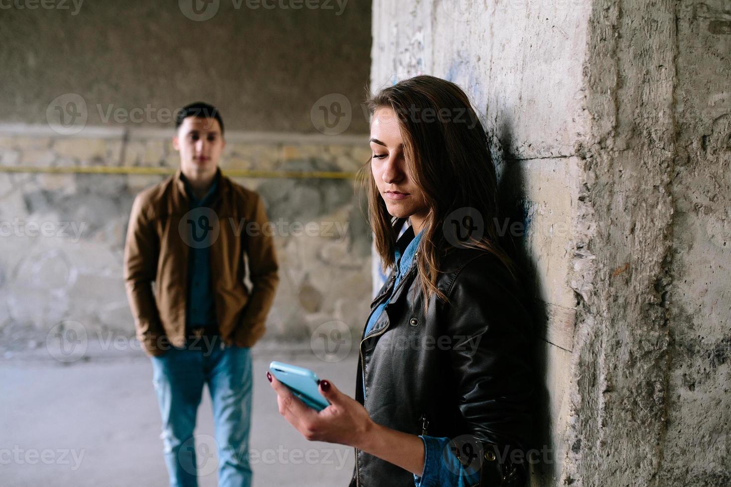 beautiful young couple photo