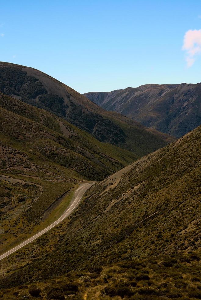 road on the mountains photo