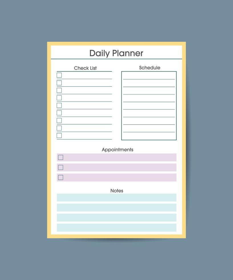 Daily Routine planner template. Clear and simple printable to do list Daily Routine planner template. Clear and simple printable to do list