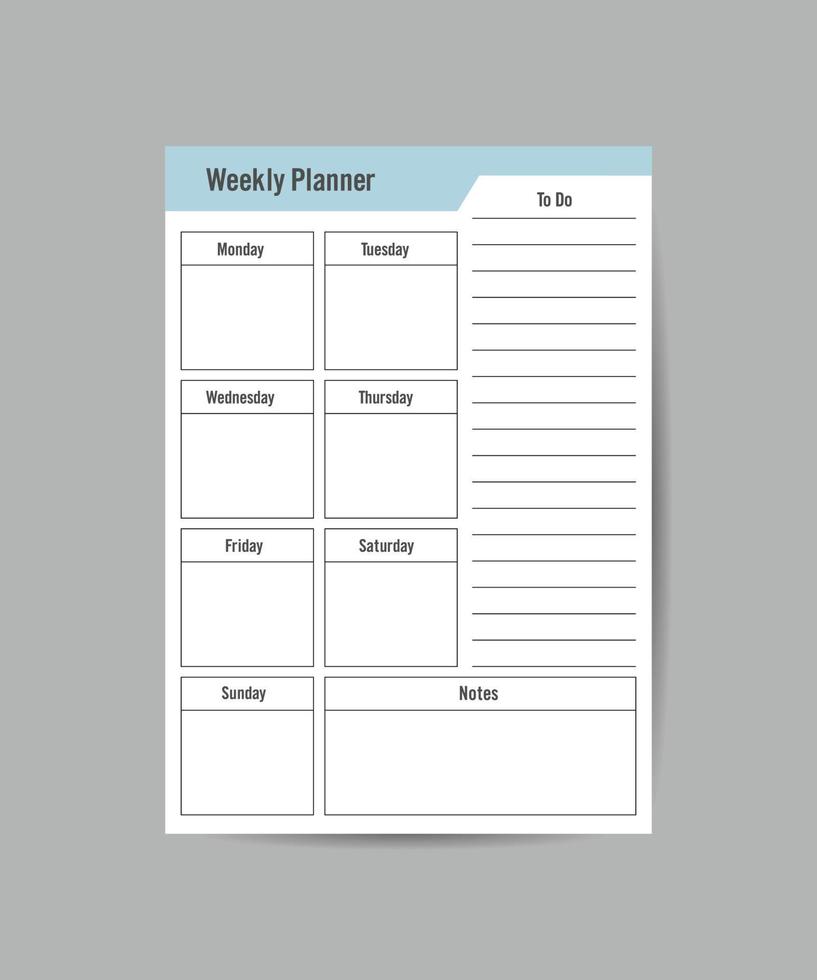 Templates for notes, to-do lists. Planning, schedule for your design. white background vector