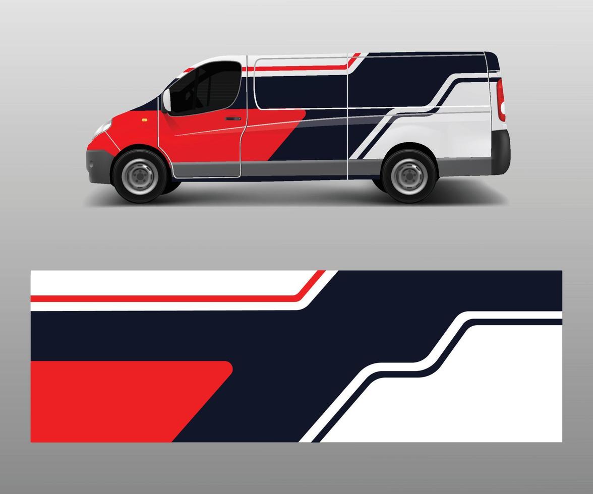 modern simple design for van graphics vinyl wrap template vector modern simple design for van graphics vinyl wrap template vector