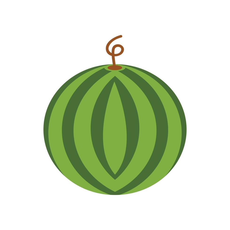 Watermelon vector icon in flat style, with vector illustration