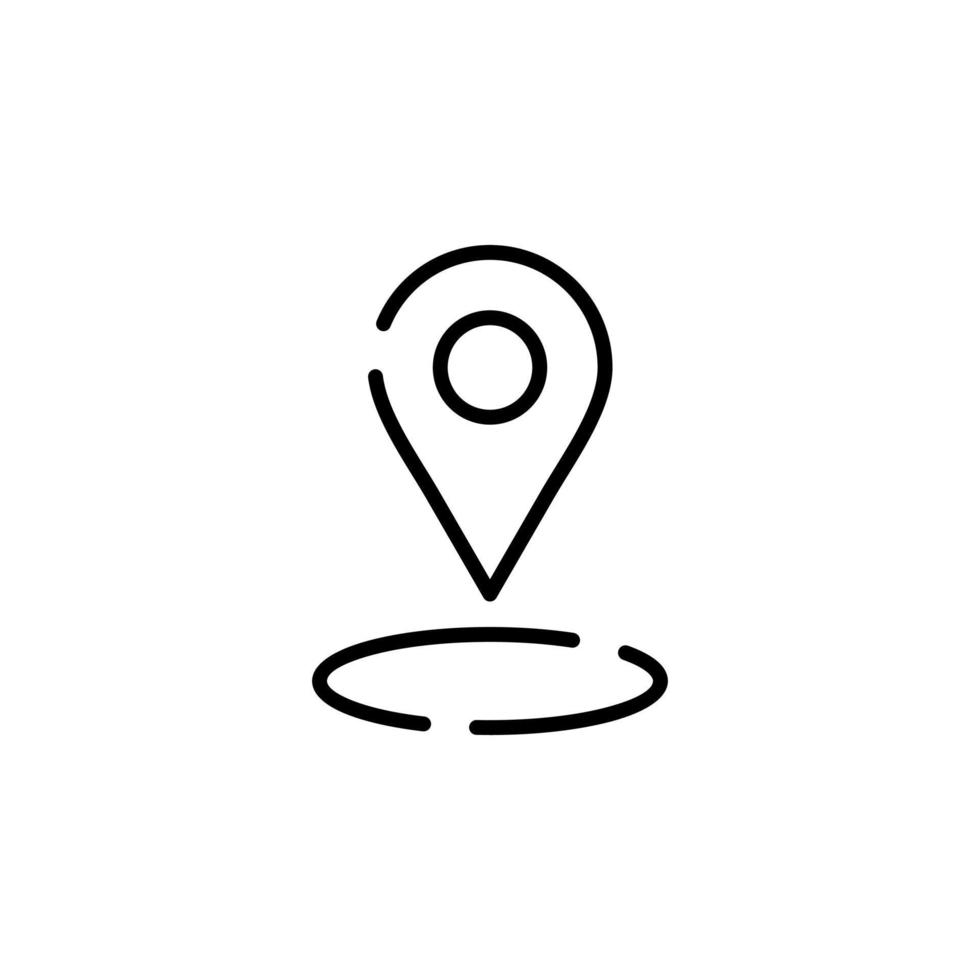 gps, mapa, navegación, dirección línea punteada icono vector ilustración logotipo plantilla. adecuado para muchos propósitos.