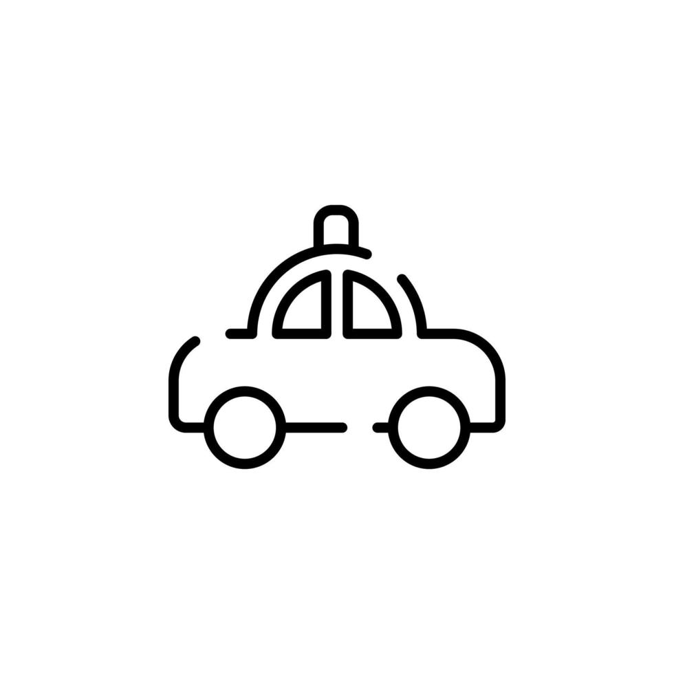 taxi, taxi, viaje, transporte línea punteada icono vector ilustración logotipo plantilla. adecuado para muchos propósitos.