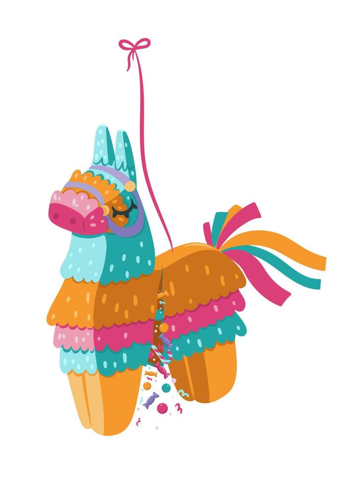 piñata aislada en un fondo blanco. gráficos vectoriales vector