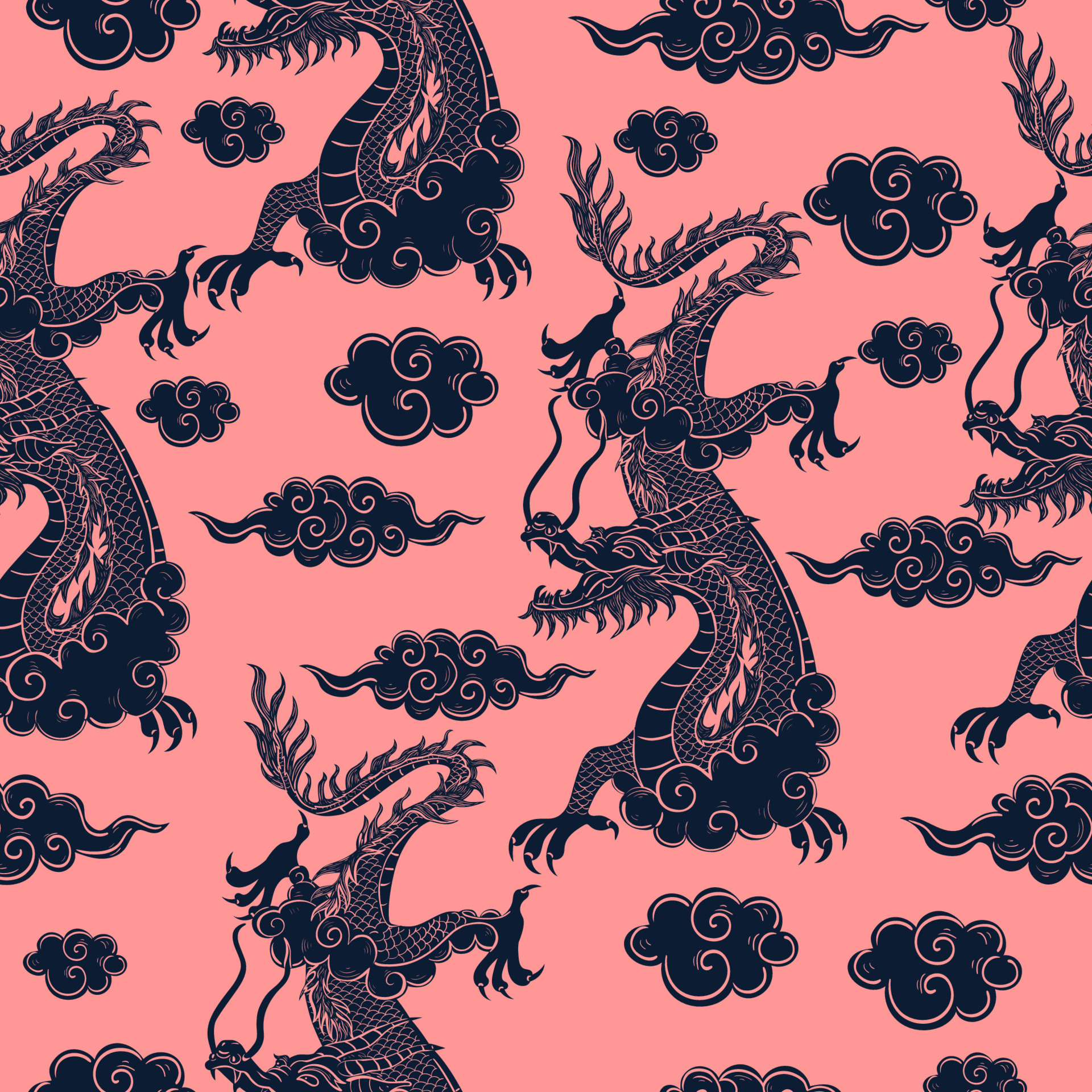 Chinese Dragon Pattern