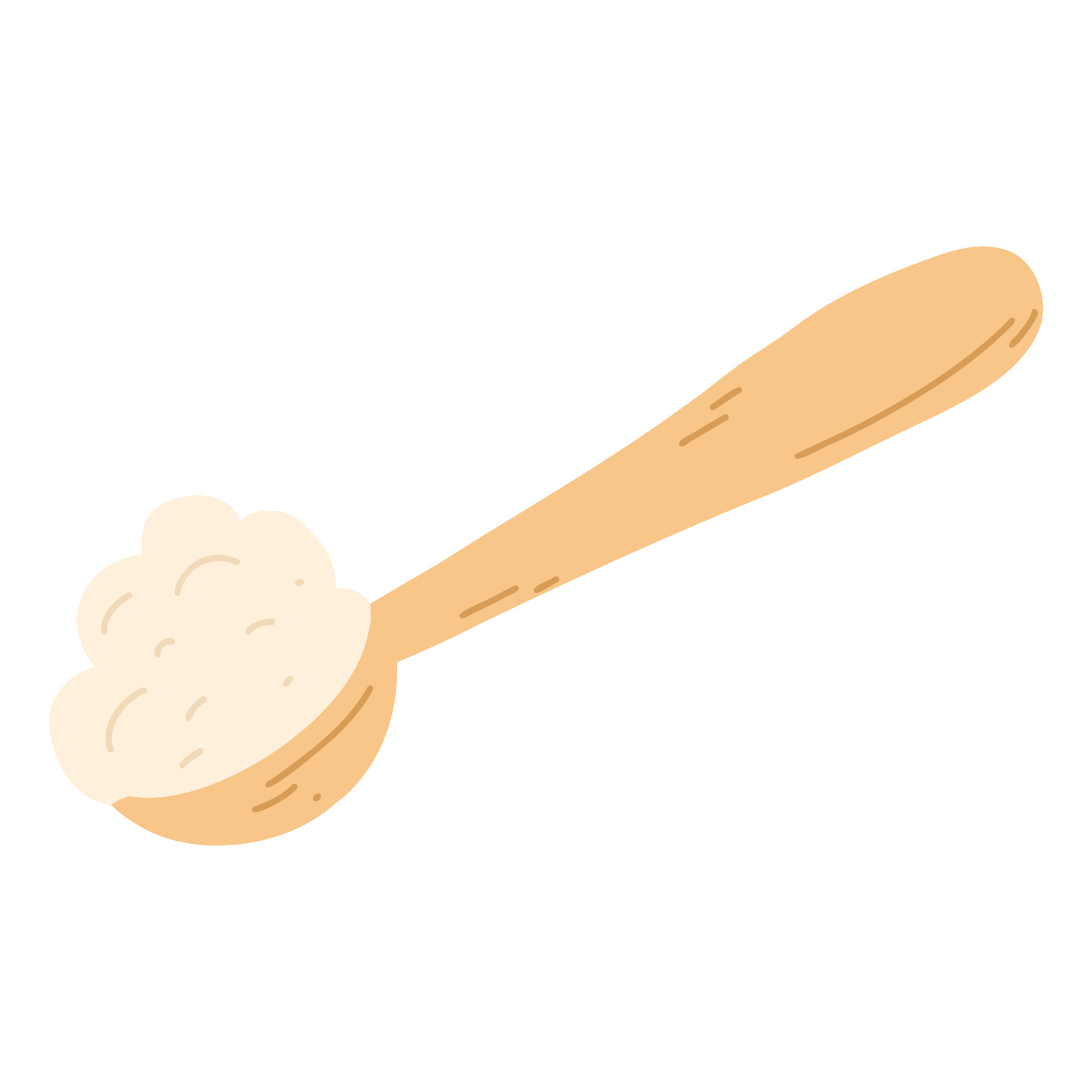 Wooden spoon with flour in hand drawn flat style. Vector illustration of  cereals, sugar, powder, coconut flakes 11496082 Vector Art at Vecteezy