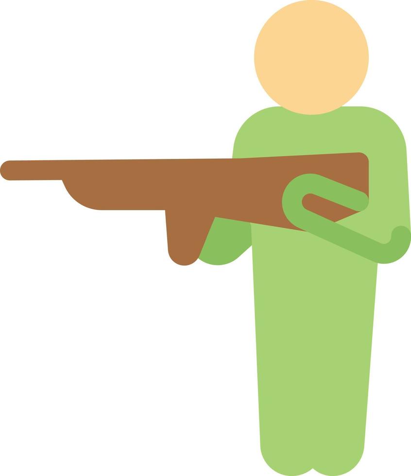 ilustración de vector de pistola en un fondo. símbolos de calidad premium. iconos vectoriales para concepto y diseño gráfico.