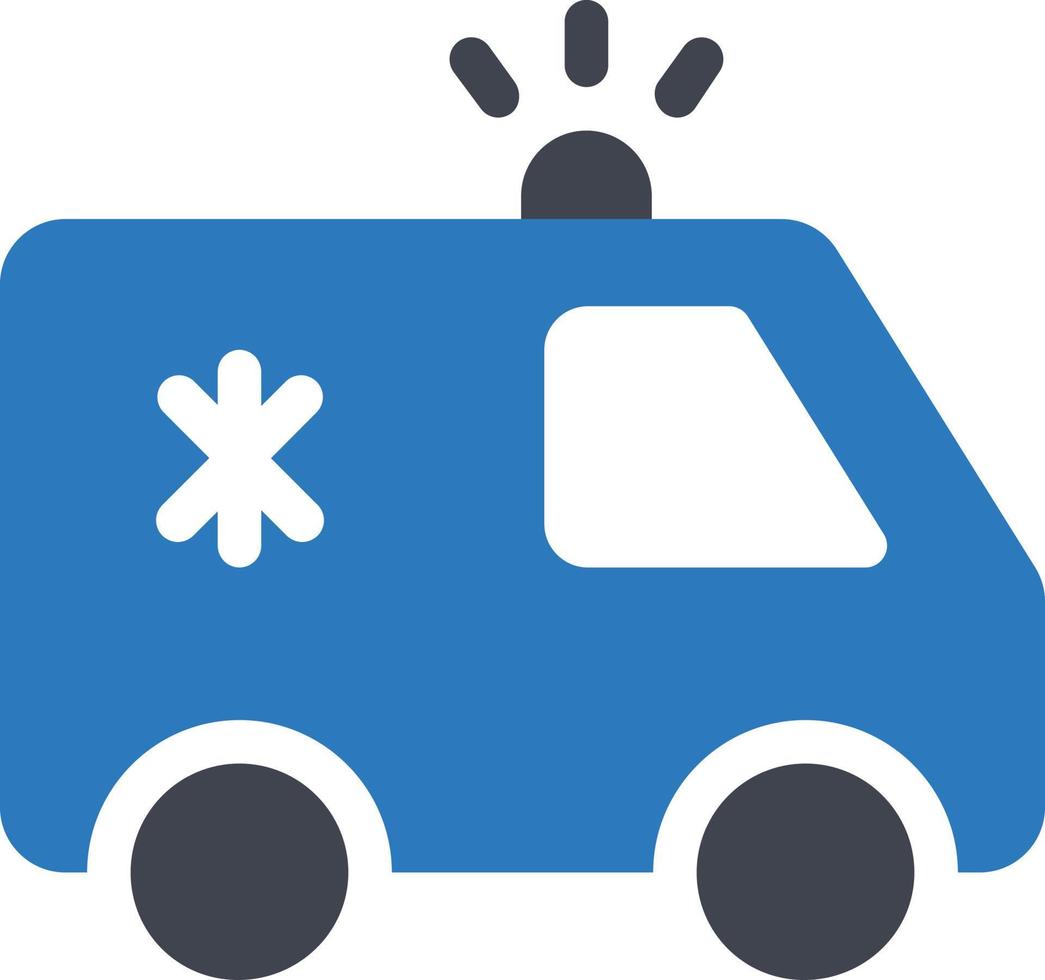 ilustración vectorial de ambulancia en un fondo. símbolos de calidad premium. iconos vectoriales para concepto y diseño gráfico. vector