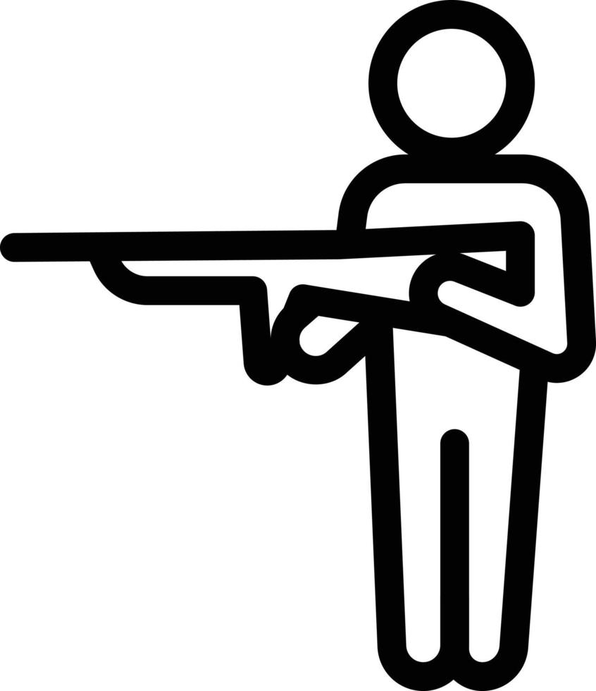 ilustración de vector de pistola en un fondo. símbolos de calidad premium. iconos vectoriales para concepto y diseño gráfico.