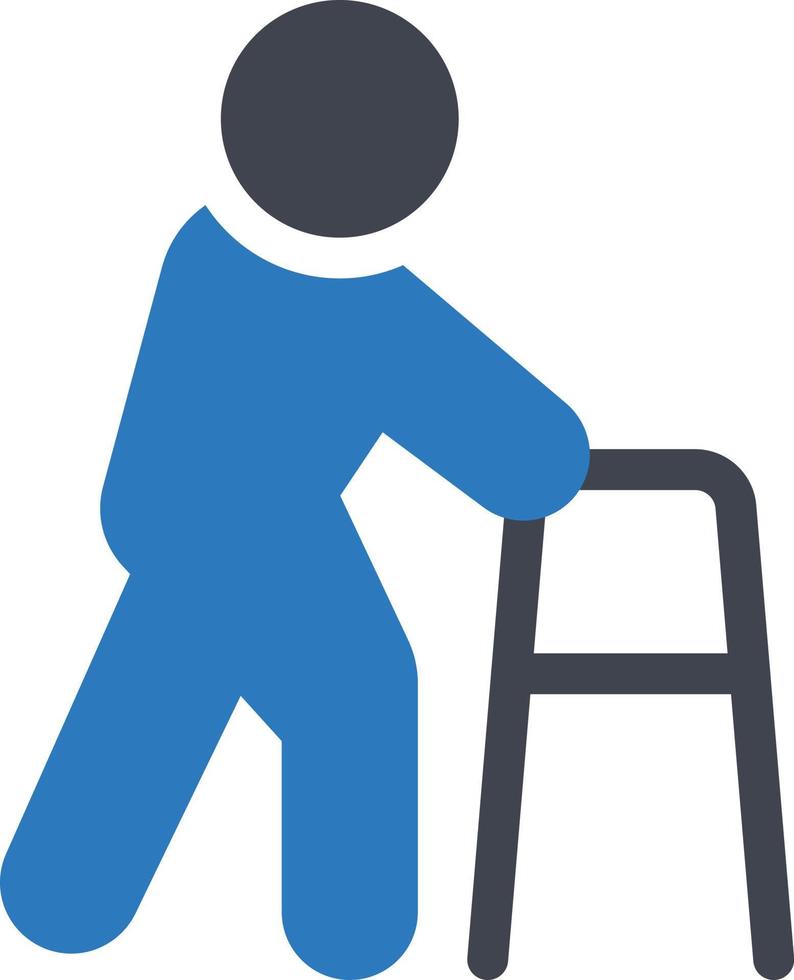 walker vector illustration on a background.Premium quality symbols.vector icons for concept and graphic design.