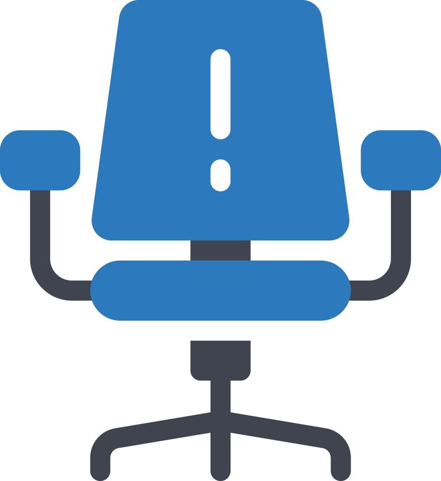 ilustración de vector de silla en un fondo. símbolos de calidad premium. iconos vectoriales para concepto y diseño gráfico.