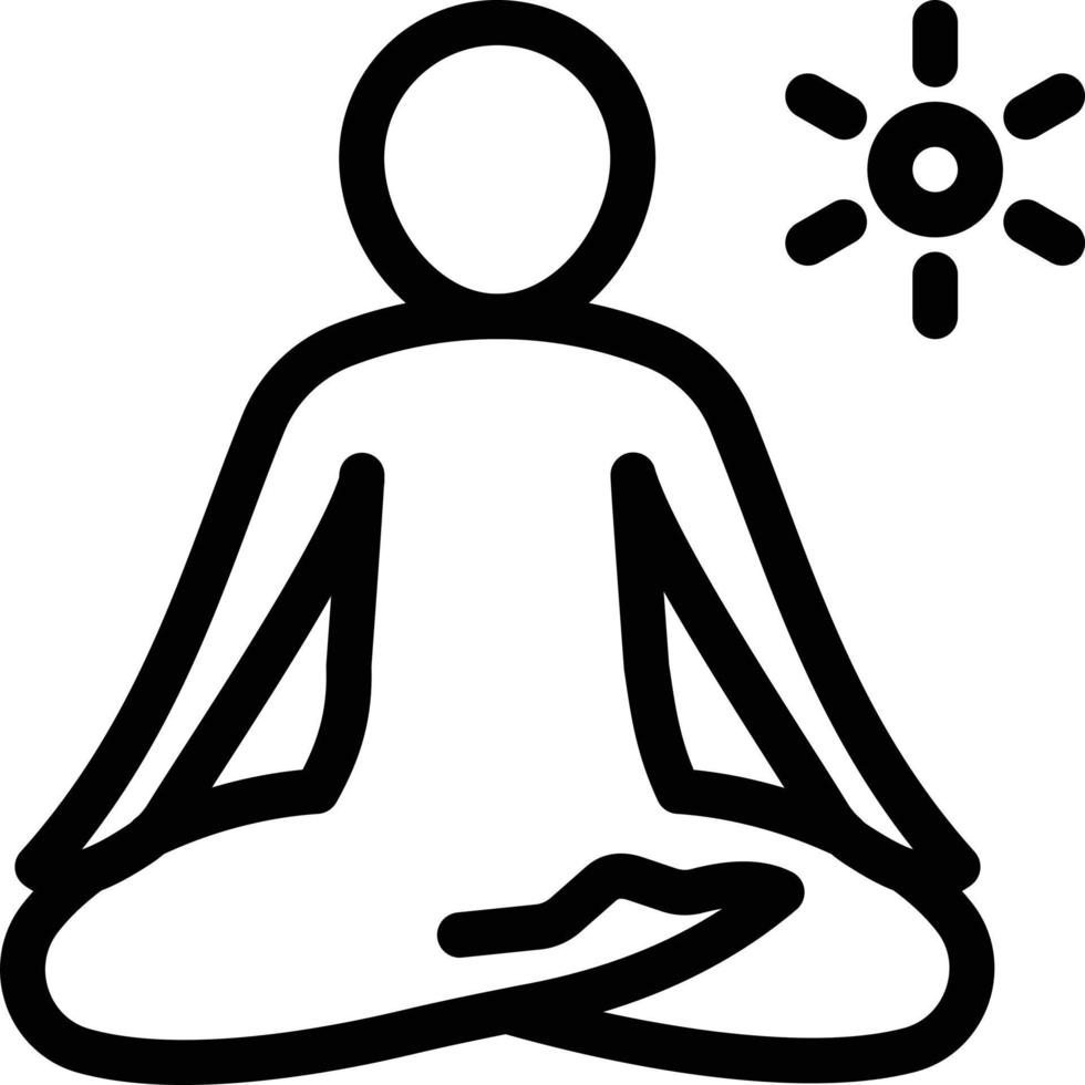 ilustración vectorial de yoga en un fondo. símbolos de calidad premium. iconos vectoriales para concepto y diseño gráfico. vector