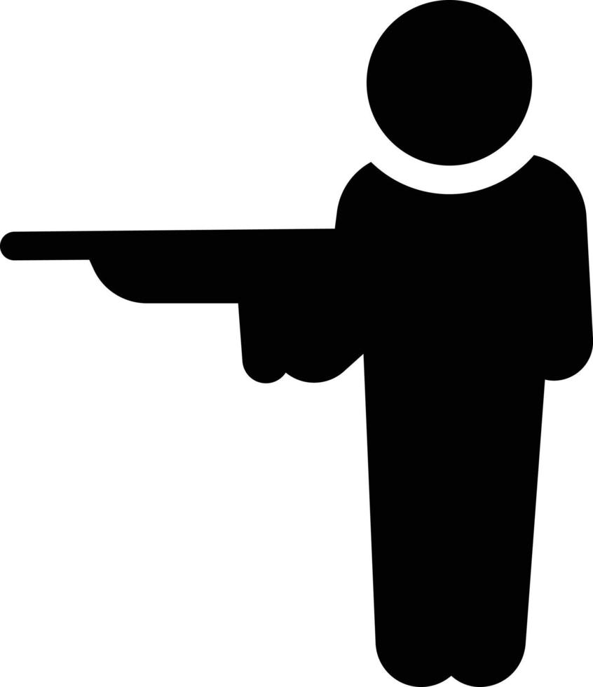 ilustración de vector de pistola en un fondo. símbolos de calidad premium. iconos vectoriales para concepto y diseño gráfico.