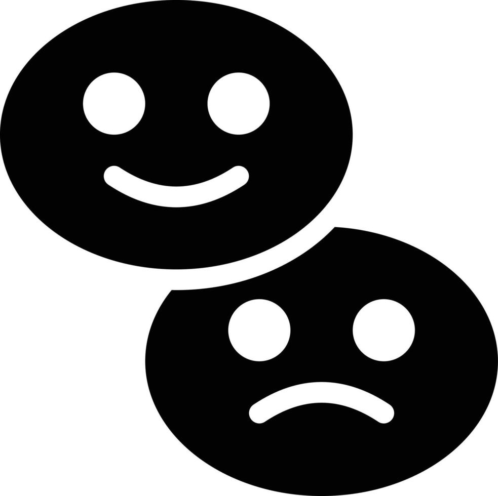 Happy sad vector illustration on a background.Premium quality symbols.vector icons for concept and graphic design.