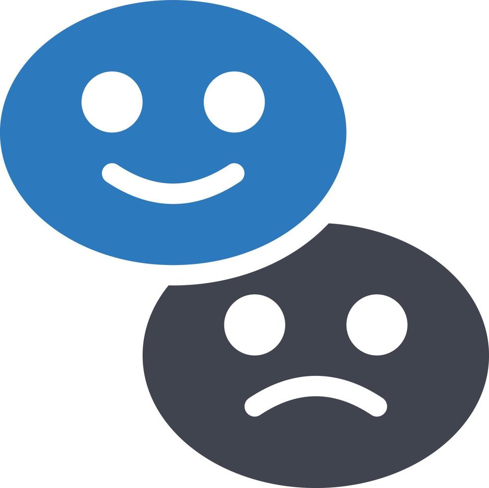 Happy sad vector illustration on a background.Premium quality symbols.vector icons for concept and graphic design.