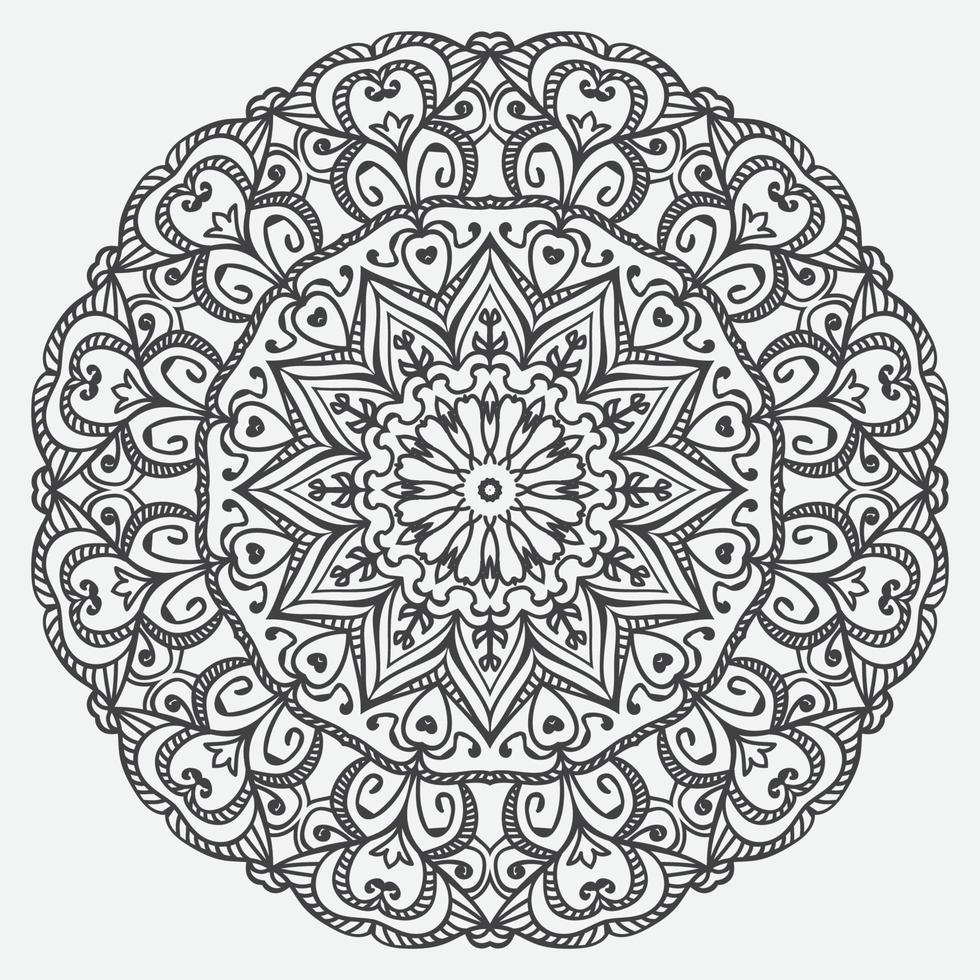 Fondo de diseño de mandala ornamental de lujo vector