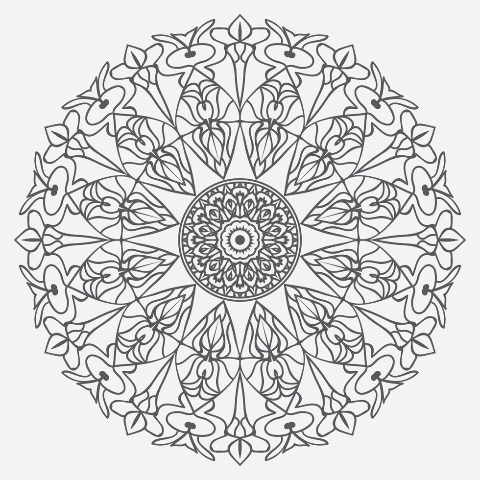 Fondo de diseño de mandala ornamental de lujo vector