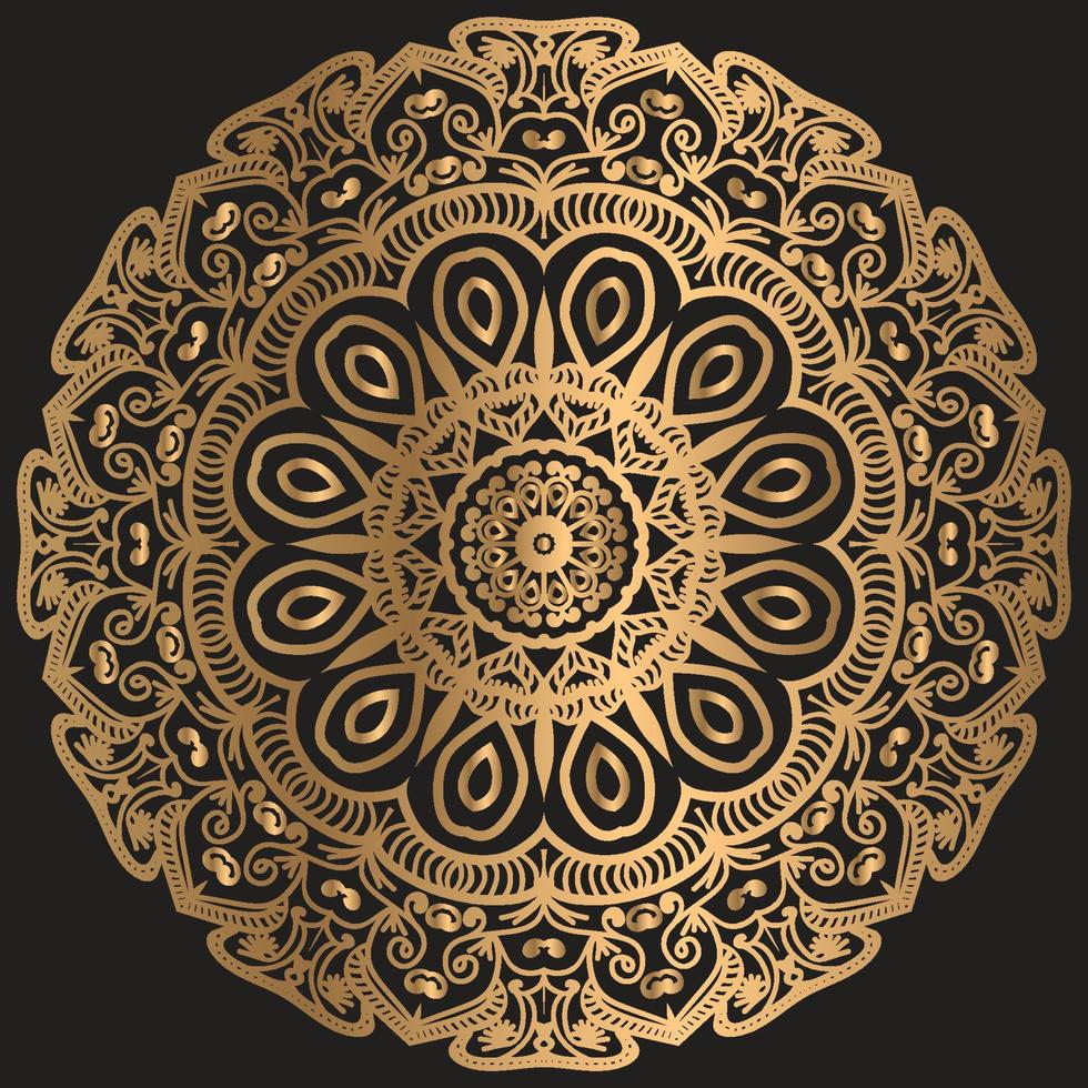 Luxury ornamental mandala design background vector