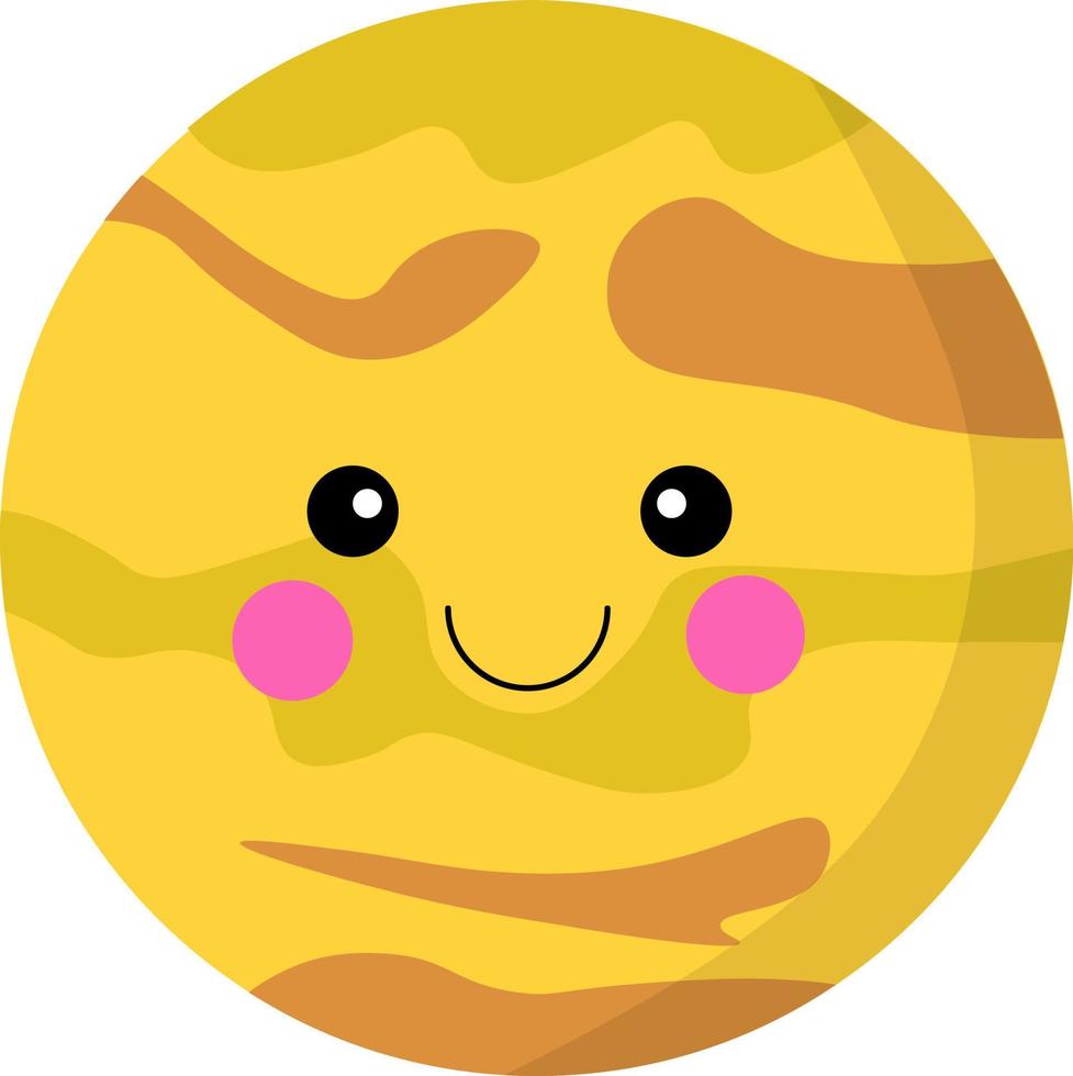 Cartoon planet vector. full color planet illustration vector