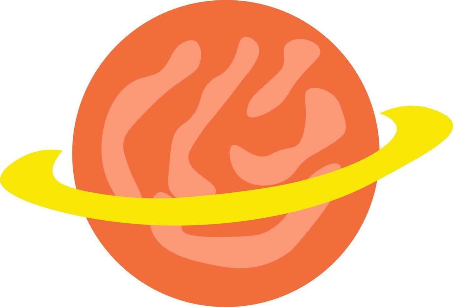 Cartoon planet vector. full color planet illustration vector
