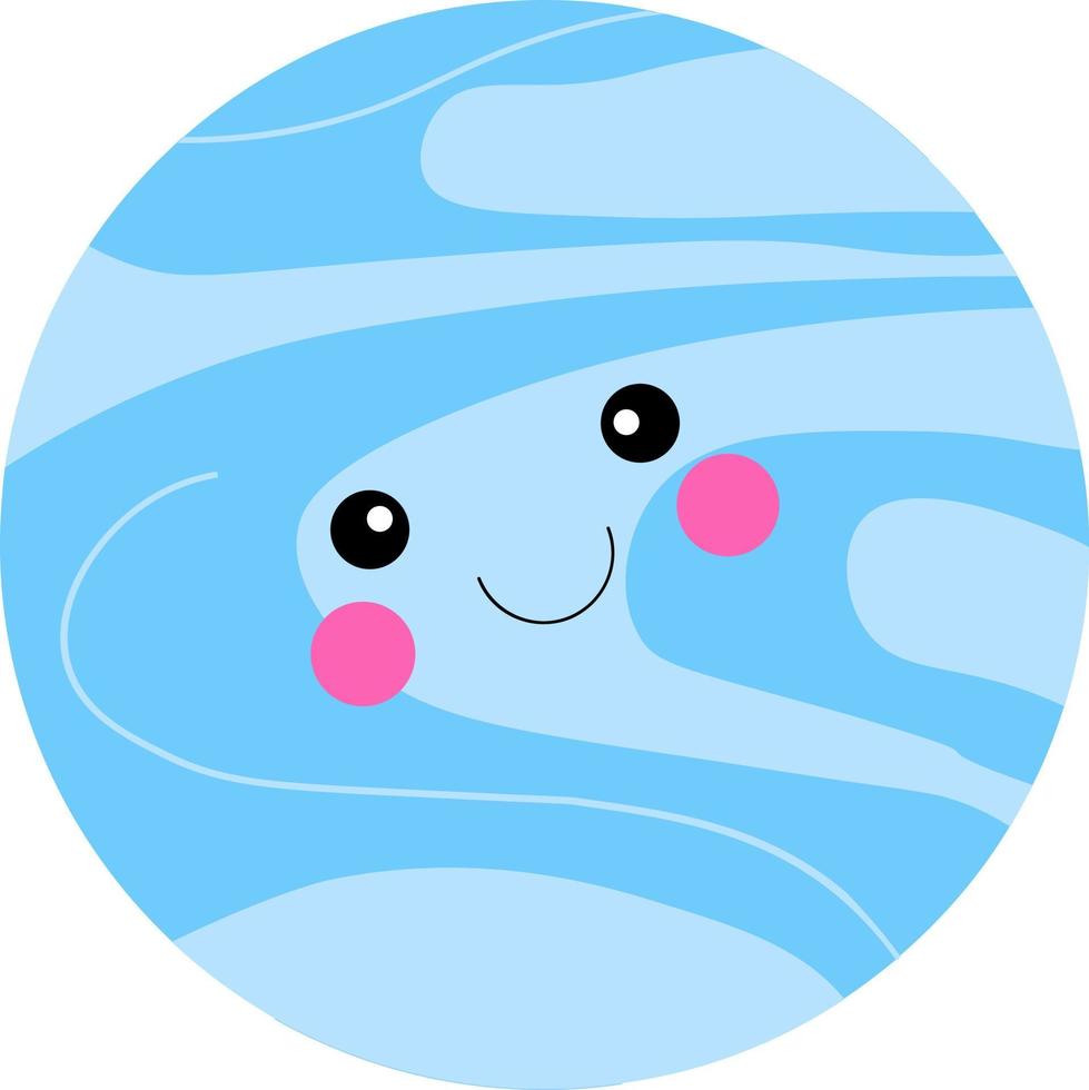 Cartoon planet vector. full color planet illustration vector