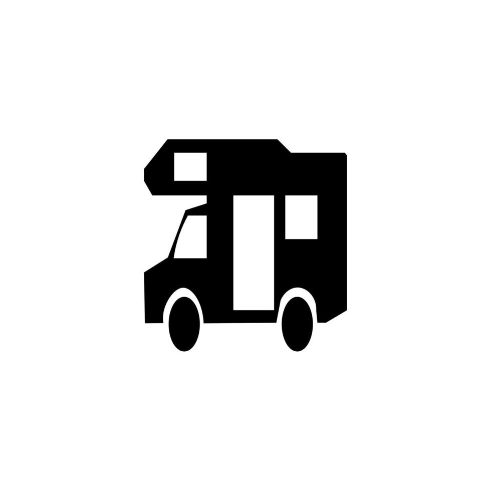 Icon Vector Design Car black simple logo