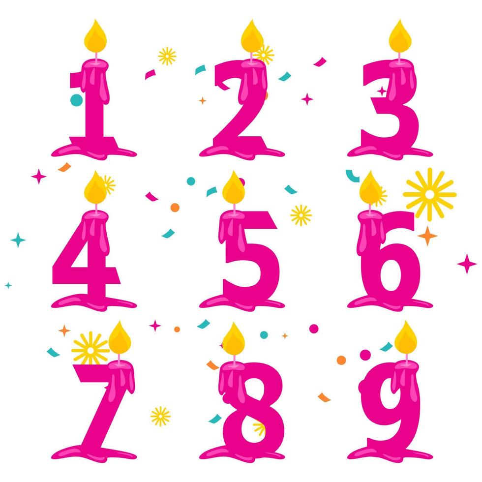 HAPPY BIRTHDAY ILLUSTRATION TEMPLATE DESIGN vector