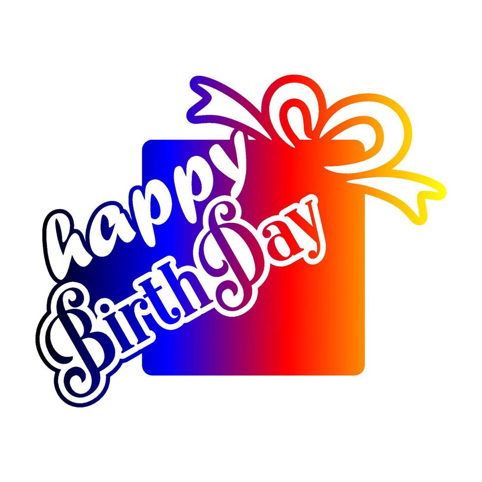 HAPPY BIRTHDAY ILLUSTRATION TEMPLATE DESIGN vector
