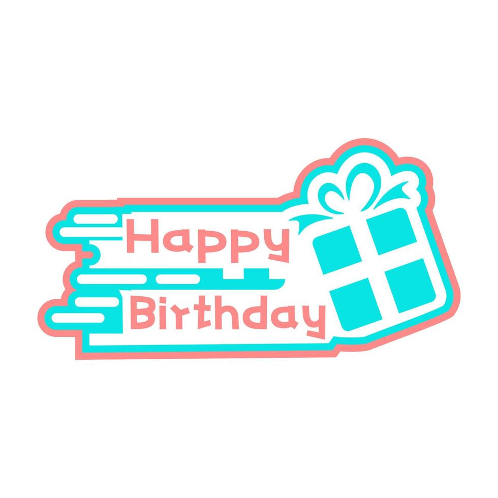 HAPPY BIRTHDAY ILLUSTRATION TEMPLATE DESIGN vector