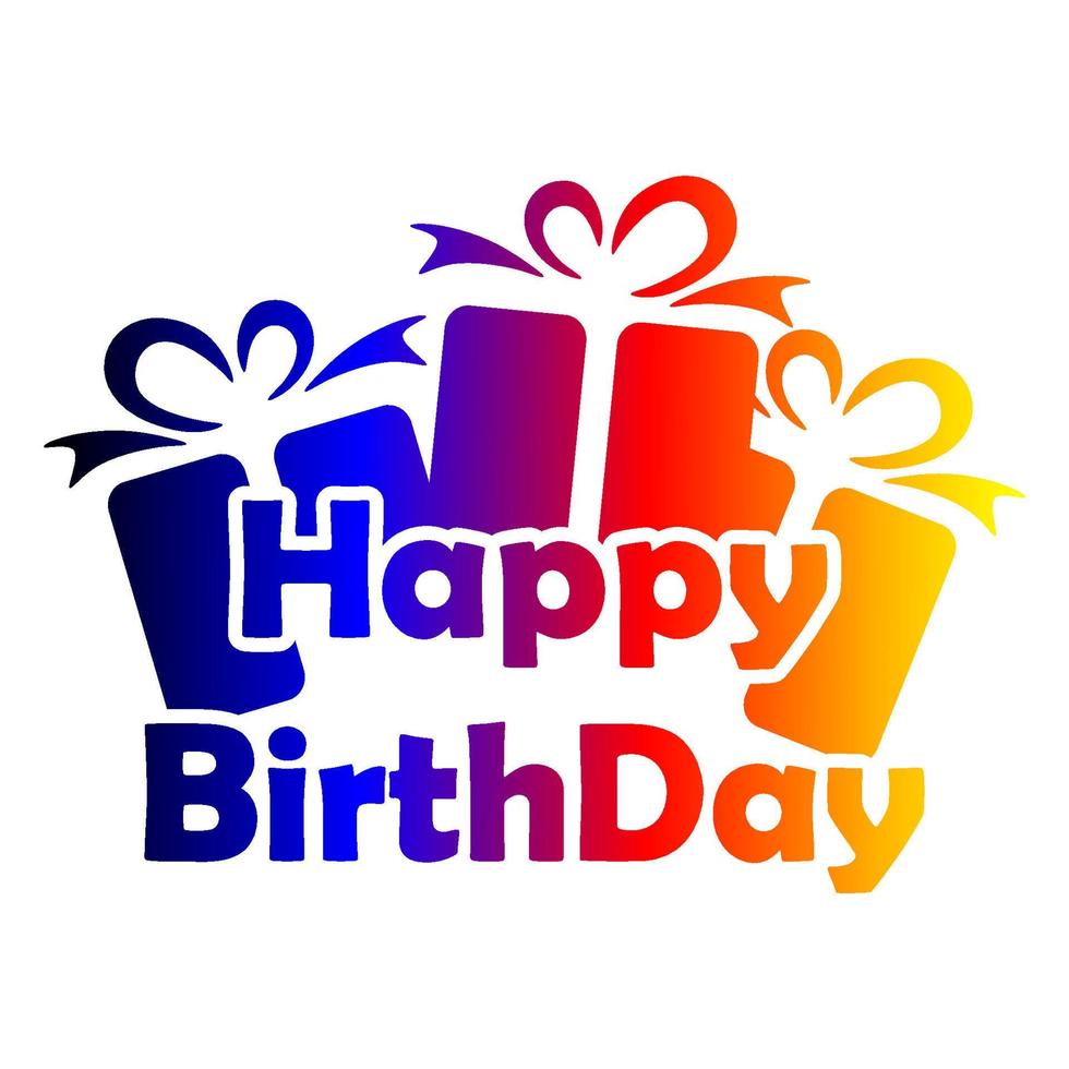 HAPPY BIRTHDAY ILLUSTRATION TEMPLATE DESIGN vector